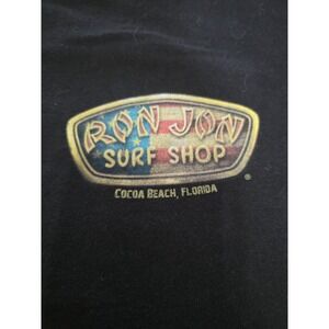 Ron Jon Surf Shop Men's XL Black Cotton Graphic Print T-Shirt Short Sleeve